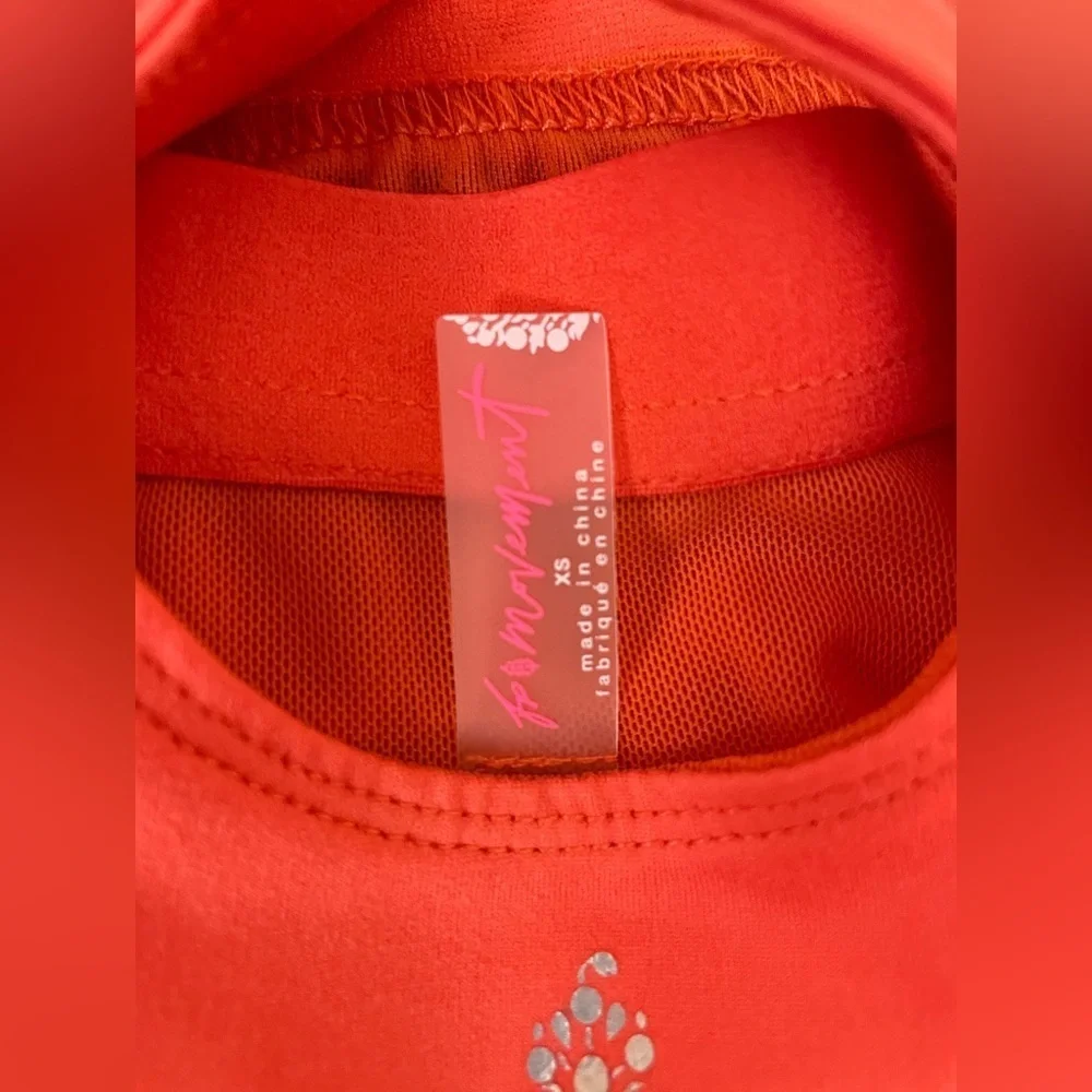 Free People Movement Way Home Skortsie Orange XS